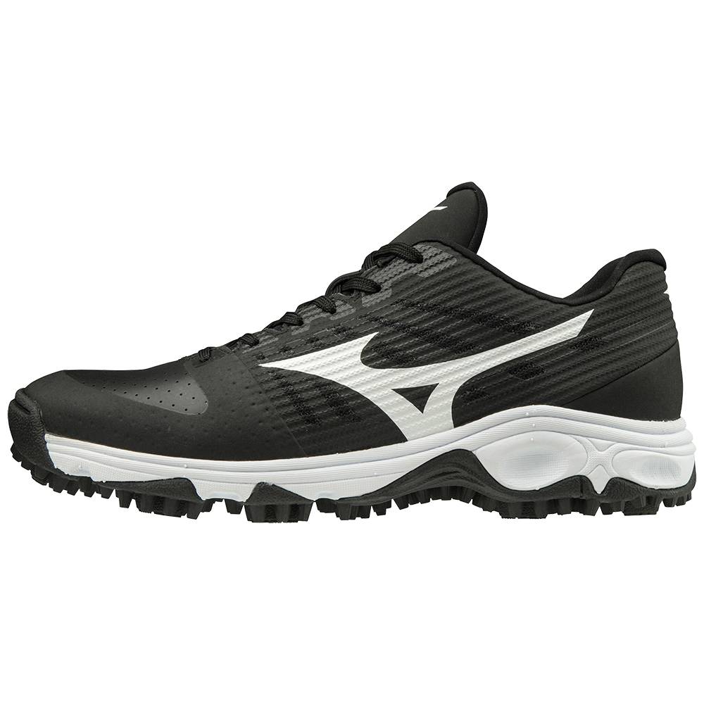 Mizuno Men's Ambition All Surface Low Turf Baseball Shoes Black/White (320595-DXE)